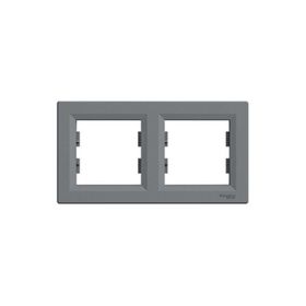 Schneider EPH5800262 Asfora Plus Çelik İkili Çerçeve