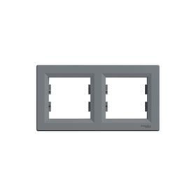 Schneider EPH5800262 Asfora Plus Çelik İkili Çerçeve