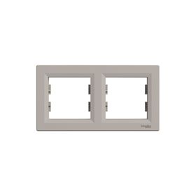 Schneider EPH5800269 Asfora Bronz 2'li Yatay Çerçeve