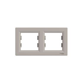 Schneider EPH5800269 Asfora Bronz 2'li Yatay Çerçeve
