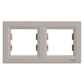 Schneider EPH5800269 Asfora Bronz 2'li Yatay Çerçeve