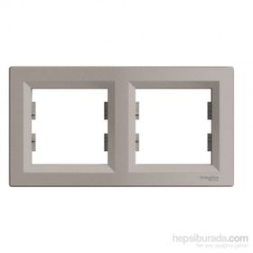 Schneider EPH5800269 Asfora Bronz 2'li Yatay Çerçeve