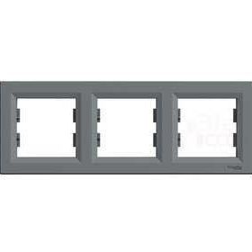 Schneider EPH5800362 Electric Asfora Çelik Üçlü Yatay Çerçeve