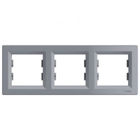Schneider EPH5800362 Electric Asfora Çelik Üçlü Yatay Çerçeve