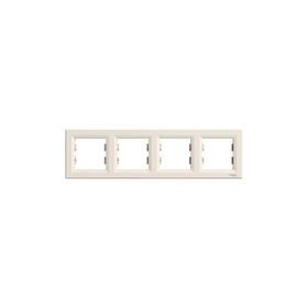 Schneider EPH5800423 Electric Asfora Krem Dörtlü Yatay Çerçeve