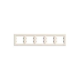 Schneider EPH5800523 Electric Asfora Krem Beşli Yatay Çerçeve