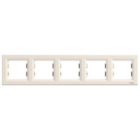 Schneider EPH5800523 Electric Asfora Krem Beşli Yatay Çerçeve