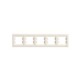 Schneider EPH5800523 Electric Asfora Krem Beşli Yatay Çerçeve