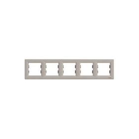 Schneider EPH5800569 Electric Asfora Bronz Beşli Yatay Çerçeve
