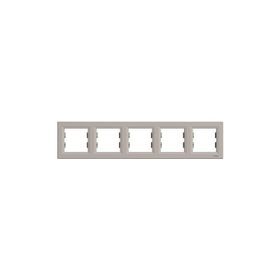 Schneider EPH5800569 Electric Asfora Bronz Beşli Yatay Çerçeve