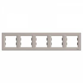 Schneider EPH5800569 Electric Asfora Bronz Beşli Yatay Çerçeve