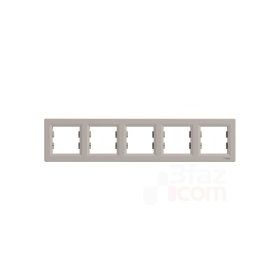 Schneider EPH5800569 Electric Asfora Bronz Beşli Yatay Çerçeve