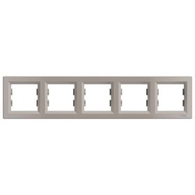 Schneider EPH5800569 Electric Asfora Bronz Beşli Yatay Çerçeve