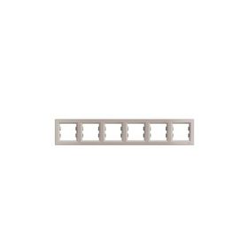 Schneider EPH5800669 Asfora Bronz Altılı Yatay Çerçeve