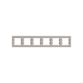 Schneider EPH5800669 Asfora Bronz Altılı Yatay Çerçeve