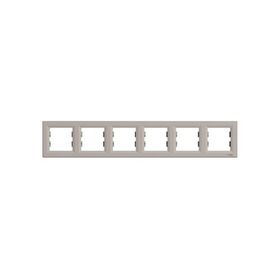 Schneider EPH5800669 Asfora Bronz Altılı Yatay Çerçeve