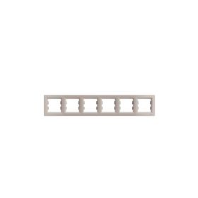 Schneider EPH5800669 Asfora Bronz Altılı Yatay Çerçeve