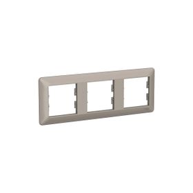 Schneider EPH5805369 Asfora EM PLUS 3'lü Bronz Yatay Priz Çerçevesi