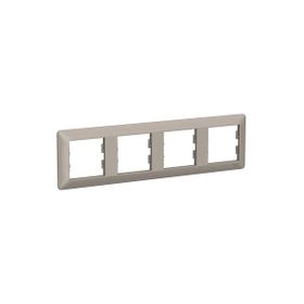 Schneider EPH5805469 Asfora EM PLUS 4'lü Bronz Yatay Priz Çerçevesi