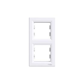 Schneider EPH5810221 Asfora Beyaz İkili Dikey Çerçeve