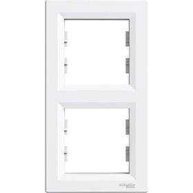 Schneider EPH5810221 Asfora Beyaz İkili Dikey Çerçeve