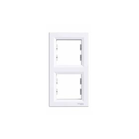 Schneider EPH5810221 Asfora Beyaz İkili Dikey Çerçeve