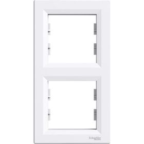 Schneider EPH5810221 Asfora Beyaz İkili Dikey Çerçeve