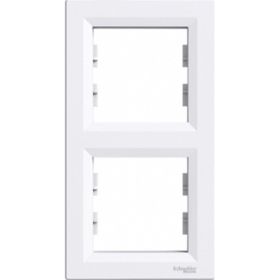 Schneider EPH5810221 Asfora Beyaz İkili Dikey Çerçeve