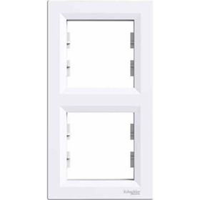 Schneider EPH5810221 Asfora Beyaz İkili Dikey Çerçeve