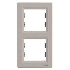 Schneider EPH5810269 Asfora Bronz 2'li Dikey Çerçeve