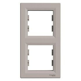 Schneider EPH5810269 Asfora Bronz 2'li Dikey Çerçeve