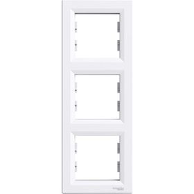 Schneider EPH5810321 Asfora Beyaz Dikey Üçlü Çerçeve