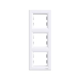 Schneider EPH5810321 Asfora Beyaz Dikey Üçlü Çerçeve