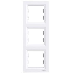 Schneider EPH5810321 Asfora Beyaz Dikey Üçlü Çerçeve