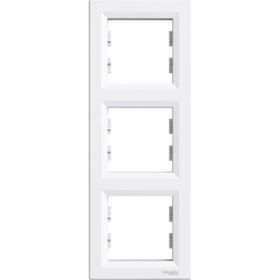 Schneider EPH5810321 Asfora Beyaz Dikey Üçlü Çerçeve