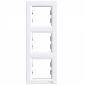 Schneider EPH5810321 Asfora Beyaz Dikey Üçlü Çerçeve