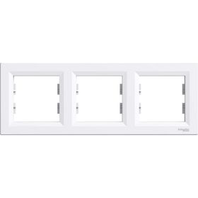 Schneider EPH5810321 Asfora Beyaz Dikey Üçlü Çerçeve