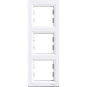 Schneider EPH5810321 Asfora Beyaz Dikey Üçlü Çerçeve