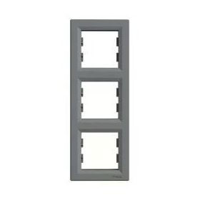 Schneider EPH5810362 Asfora Çelik 3'lü Dikey Çerçeve