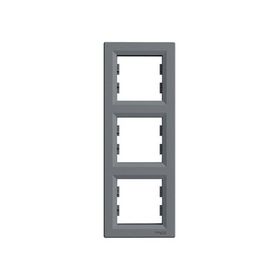 Schneider EPH5810362 Asfora Çelik Üçlü Dikey Çerçeve