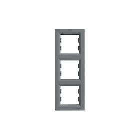 Schneider EPH5810362 Asfora Çelik Üçlü Dikey Çerçeve