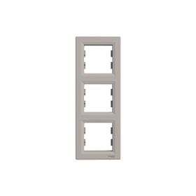 Schneider EPH5810369 Asfora Bronz 3'lü Dikey Çerçeve