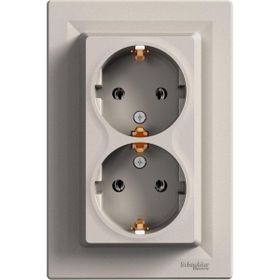 Schneider EPH9900169 Çerçeveli Asfora Bronz İkili Topraklı Priz