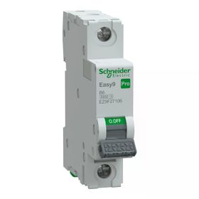 Schneider EZ9F27106 Easy9 Pro 1P 6A B Eğrisi Otomatik Sigorta