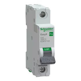 Schneider EZ9F57163 Easy9 Pro 1P 63 A C Eğrisi Otomatik Sigorta