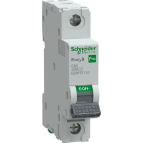 Schneider EZ9F57163 Easy9 Pro 1P 63 A C Eğrisi Otomatik Sigorta
