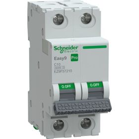 Schneider EZ9F57210 Easy9 Pro 2P 10 A C Eğrisi Otomatik Sigorta