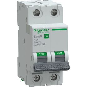 Schneider EZ9F57232 Easy9 Pro 2P 32 A C Eğrisi Otomatik Sigorta