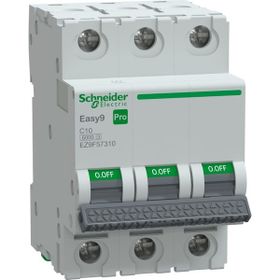 Schneider EZ9F57310 Easy9 Pro 3P 10 A C Eğrisi Otomatik Sigorta
