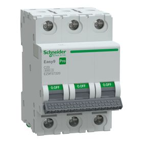 Schneider EZ9F57320 Easy9 Pro 3P 20 A C Eğrisi Otomatik Sigorta